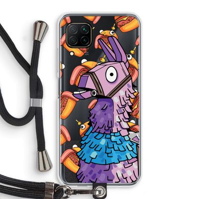 Loot Burger: Huawei P40 Lite Transparant Hoesje met koord