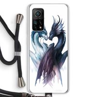 Yin Yang Dragons: Xiaomi Mi 10T 5G Transparant Hoesje met koord