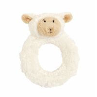 Knuffel lammetje rammelaartje 13 cm