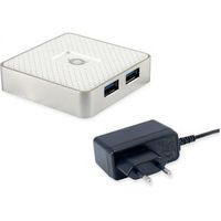 Conceptronic HUBBIES03W interface hub USB 3.2 Gen 1 (3.1 Gen 1) Micro-B 5000 Mbit/s Wit