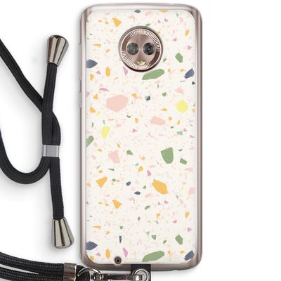 Terrazzo N°21: Motorola Moto G6 Transparant Hoesje met koord