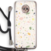 Terrazzo N°21: Motorola Moto G6 Transparant Hoesje met koord