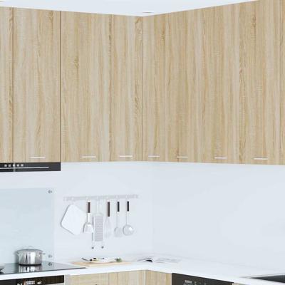 Hangkast Riga Sonoma Eik en Wit 57 x 57 x 100 cm Bewerkt hout
