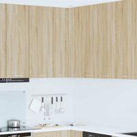 Hangkast Riga Sonoma Eik en Wit 57 x 57 x 100 cm Bewerkt hout