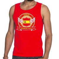 Rood Spain drinking team tanktop / mouwloos shirt heren - thumbnail