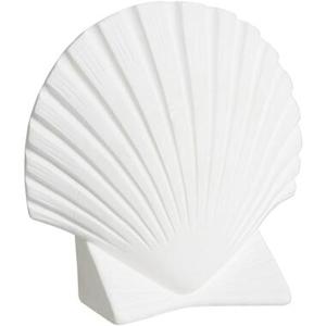 Boekensteun Schelp - off-white - 16x16x5 cm - Leen Bakker