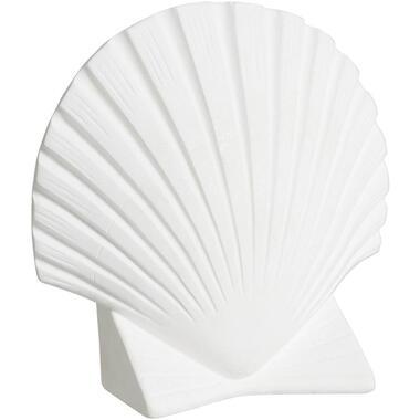 Boekensteun Schelp - off-white - 16x16x5 cm - Leen Bakker