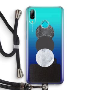 Marmeren cirkels: Huawei P Smart (2019) Transparant Hoesje met koord