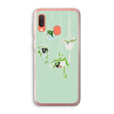 Hang In There: Samsung Galaxy A20e Transparant Hoesje