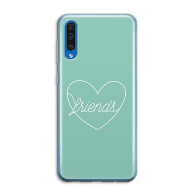 Friends heart pastel: Samsung Galaxy A50 Transparant Hoesje