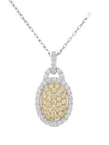 HYT Jewelry collier en or 18ct et platine pavé de diamants - Argent