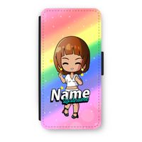 Chibi Maker vrouw: iPhone 8 Flip Hoesje