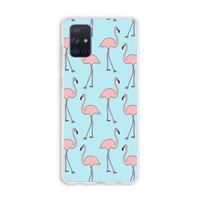 Anything Flamingoes: Galaxy A71 Transparant Hoesje