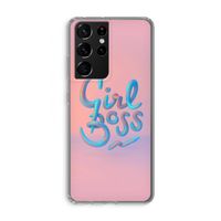 Girl boss: Samsung Galaxy S21 Ultra Transparant Hoesje Girl boss: Samsung Galaxy S21 Ultra Transparant Hoesje