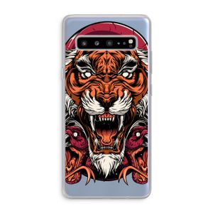 Tiger and Rattlesnakes: Samsung Galaxy S10 5G Transparant Hoesje