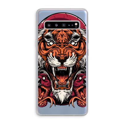 Tiger and Rattlesnakes: Samsung Galaxy S10 5G Transparant Hoesje