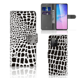 Samsung S10 Lite Telefoonhoesje met Pasjes Slangenprint