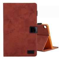 Voor Galaxy tab A 10 1 (2019) Business stijl horizontale Flip lederen draagtas met houder & kaartsleuf & fotolijstjes & slaap/Wake-up functie (bruin)