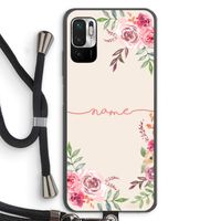 Rozen: Xiaomi Redmi Note 10 5G Transparant Hoesje met koord