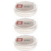 3x Hobby/decoratie witte organza sierlinten 1,5 cm/15 mm x 10 meter