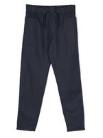 Emporio Armani Kids pantalon de jogging à design uni - Bleu - thumbnail