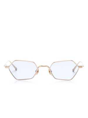 Matsuda lunettes de vue en titane à monture géométrique - Or