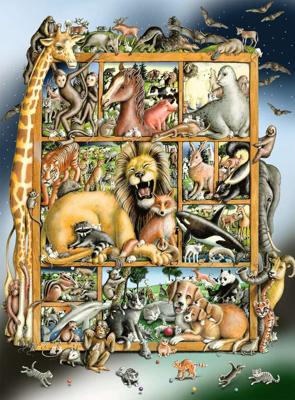 Ravensburger puzzel 100 stukjes XXL dierencollage