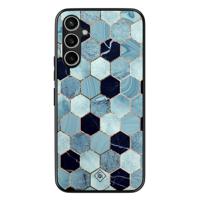 Samsung Galaxy A34 hoesje - Blue cubes - thumbnail