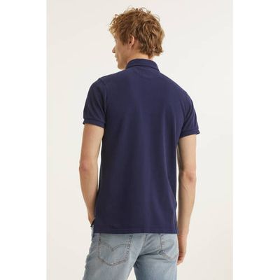 New Zealand Auckland regular fit polo donkerblauw New Zealand Auckland regular fit polo donkerblauw