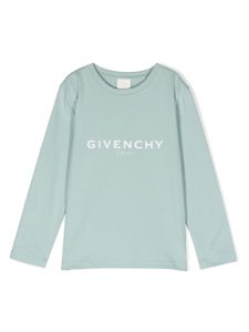 Givenchy Kids t-shirt en coton biologique à logo imprimé - Bleu