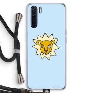 Kleine leeuw: Oppo A91 Transparant Hoesje met koord
