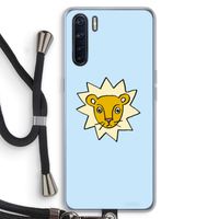 Kleine leeuw: Oppo A91 Transparant Hoesje met koord