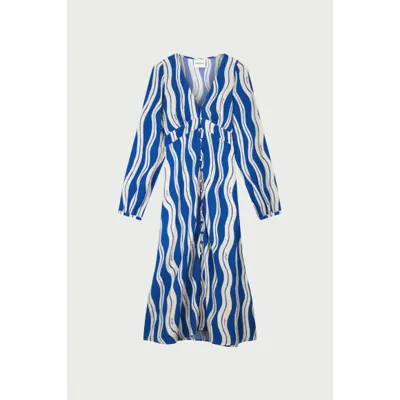 Fabienne Chapot - Blauw | Dames | Jurk | Blauw | 42 | regular | Kamst mode