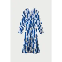 Fabienne Chapot - Blauw | Dames | Jurk | Blauw | 42 | regular | Kamst mode