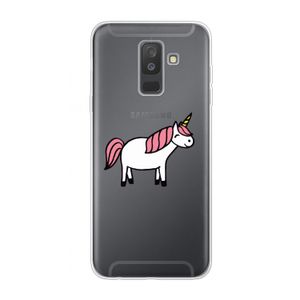 Eenhoorn: Samsung Galaxy A6 Plus (2018) Transparant Hoesje