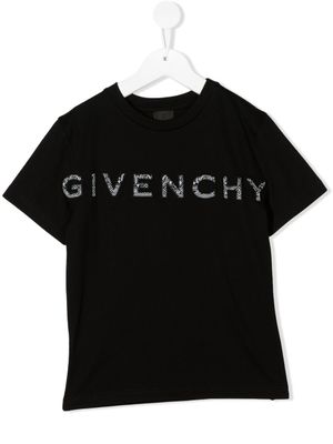 Givenchy Kids t-shirt à patch logo 4G - Noir