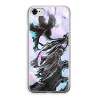 Pastel zwart: iPhone 8 Transparant Hoesje