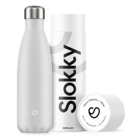 Slokky - Geïsoleerde Drinkfles - 500 ml Mono White