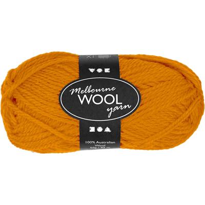 Creativ Company Melbourne wolgaren, l: 92 m, ochre, 50 gr/ 1 bol