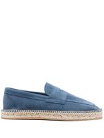 Scarosso espadrilles en daim à semelle contrastante - Bleu - thumbnail