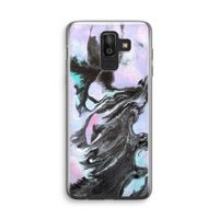 Pastel zwart: Samsung Galaxy J8 (2018) Transparant Hoesje