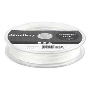 Creativ Company Polyester koord wit, 50m