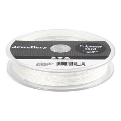 Creativ Company Polyester koord wit, 50m