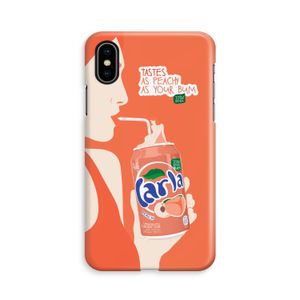 Peach please!: iPhone X Volledig Geprint Hoesje