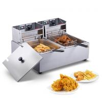 VEVOR 12x2L Commerciële Elektrische Friteuse RVS 1500W+1500W Afneembaar