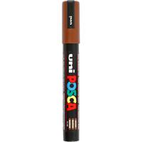 Uni-Posca Posca marker, afm pc-5m, lijndikte 2,5 mm, medium, bruin, 1 stuk