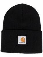 Carhartt WIP bonnet à patch logo - Noir