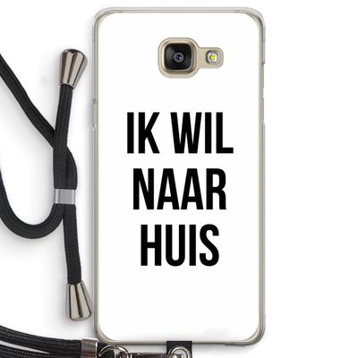 Ik wil naar huis: Samsung Galaxy A5 (2016) Transparant Hoesje met koord
