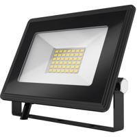 LED Bouwlamp 30W - Schijnwerper 4000K Natuurlijk Wit - IP65 Waterdicht - Mat Zwart Aluminium