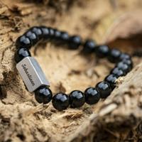 Obsidian zwarte natuurstenen Kralen Armband